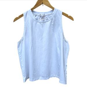 NEW- Laslulu Athletica Classic White Tank Top